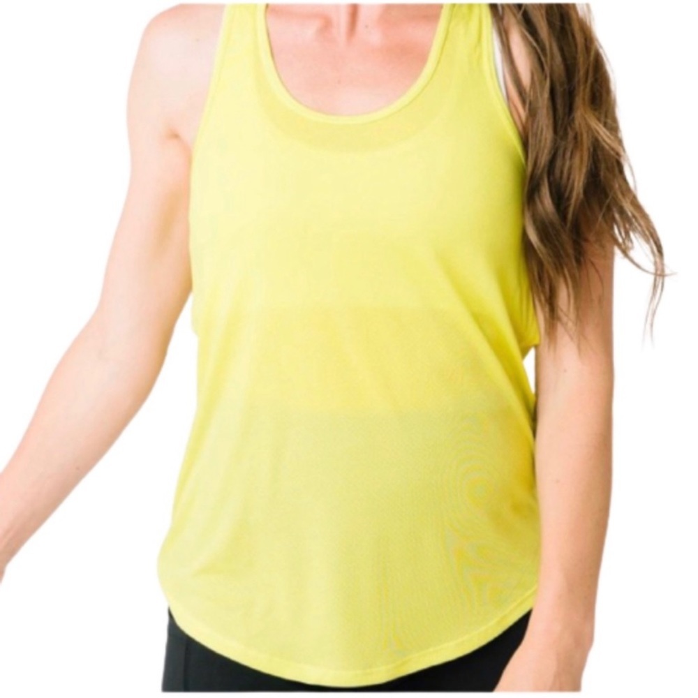 Zyia Neon Lime Vented Open Back Tank RC NWT Size Medium